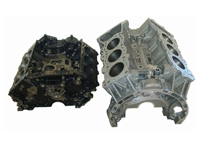 The Audi 3.0 litre V6 engine with a CGI cylinder block is 15 kg lighter than the Mercedes 3.0 litre V6 based on an aluminium cylinder block.